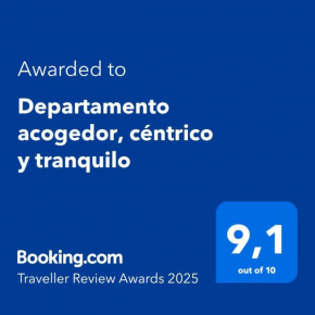 Departamento acogedor, céntrico y tranquilo
